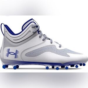 Under Armour Men's White and Blue Sneakers size 14